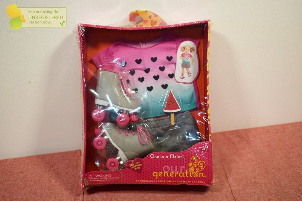 Our Generation One in a Melon with Roller Blades Fashion Outfit for 18" Dolls
